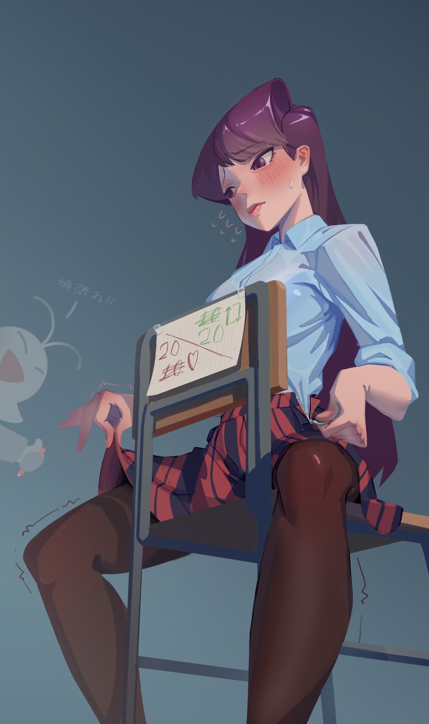 komi shouko and osana najimi (komi-san wa komyushou desu) drawn by suayber