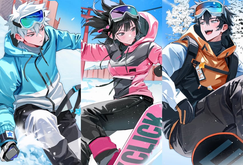 cheng xiaoshi, lu guang, and qiao ling (shiguang dailiren) drawn by keki_chogyegi