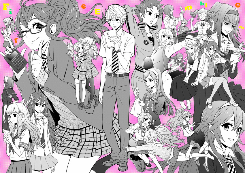 lucina, male robin, tharja, tiki, nowi, and 17 more (fire emblem and 1 more) drawn by haru_(haruna0112)