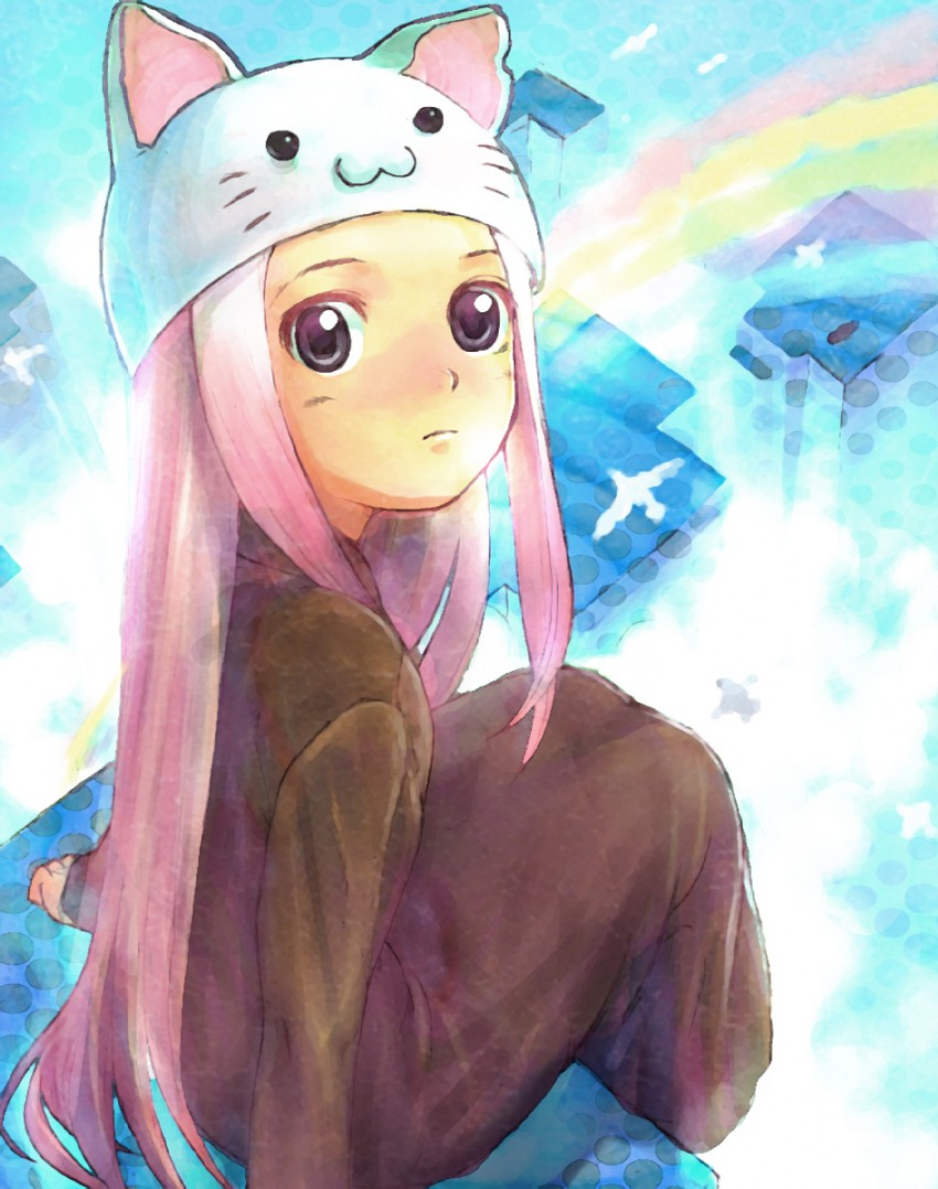 megurine luka (vocaloid and 1 more) drawn by hirokiku