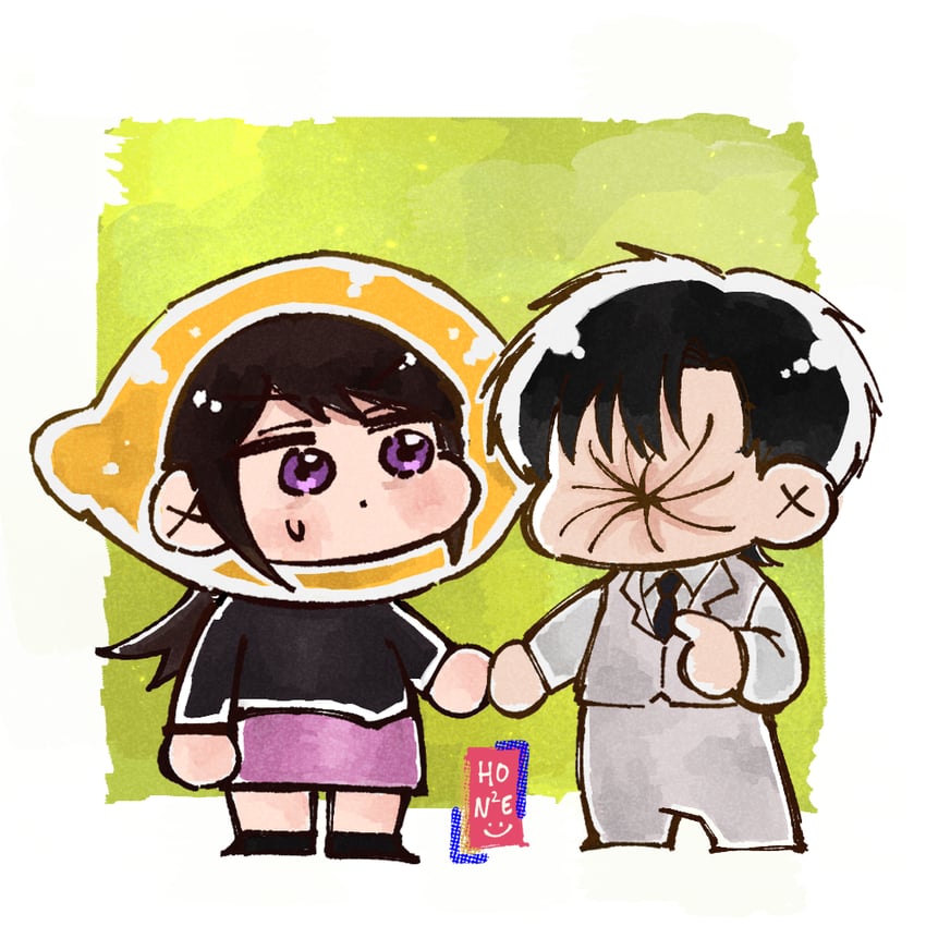 protagonist and zayne (love and deepspace) drawn by honnebata