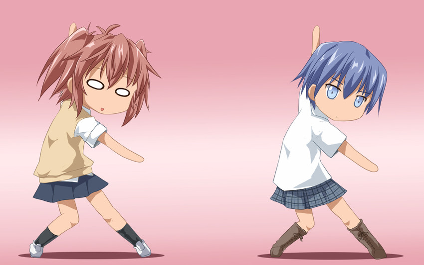 ichinose haru and azuma tokaku (kill me baby and 1 more) drawn by shishinon
