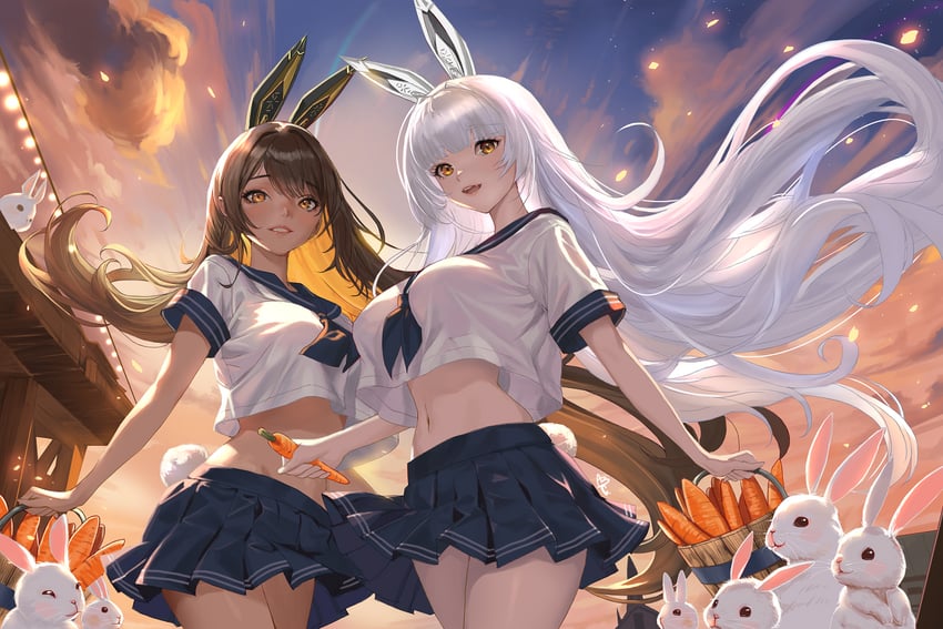 noir and blanc (goddess of victory: nikke) drawn by abc_art