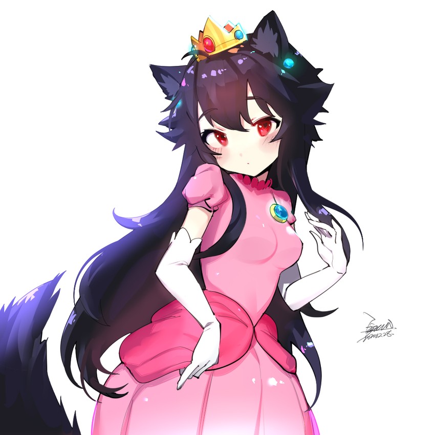 princess peach and ekko (original and 1 more) drawn by ejami