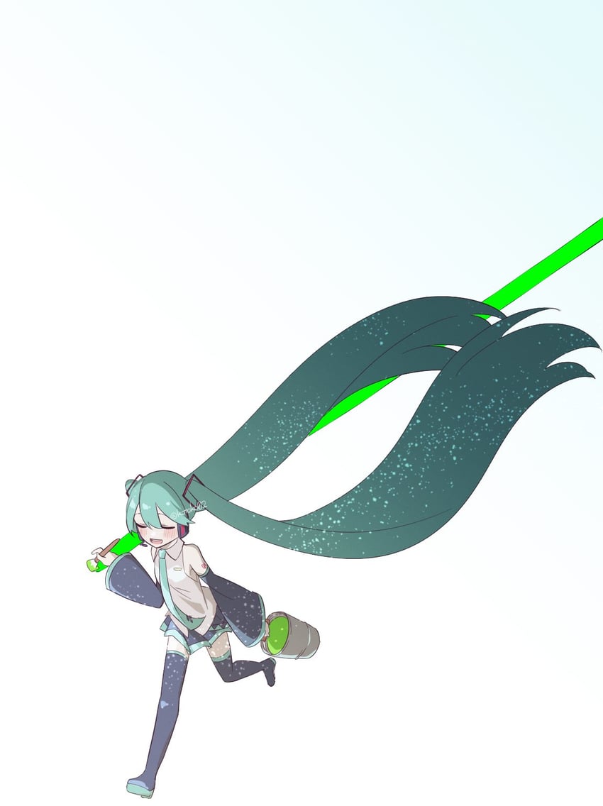 hatsune miku (vocaloid and 1 more) drawn by kotoko0