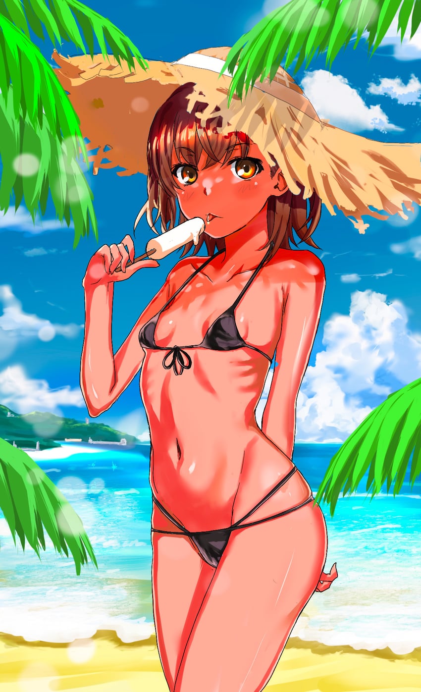 misaka mikoto (toaru majutsu no index and 1 more) drawn by mitsunari_(708154)