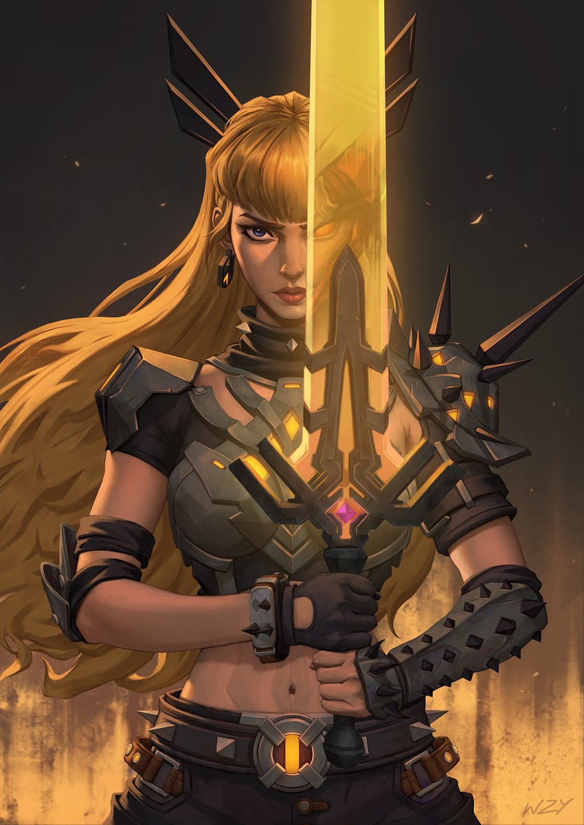 magik and darkchylde (marvel and 2 more) drawn by wzy_art