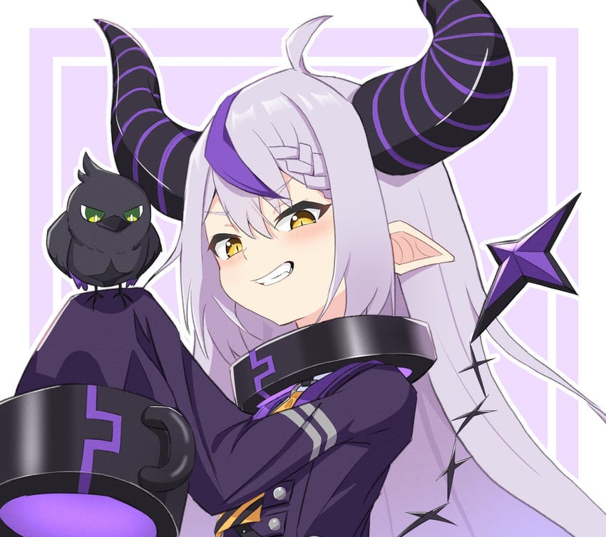 la+ darknesss and crow (hololive) drawn by toriyoshi_(mmxn3582)