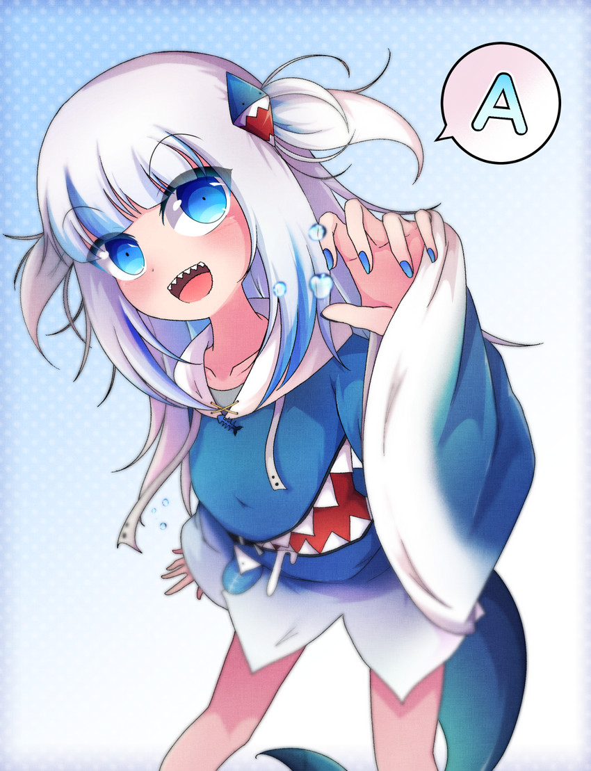 gawr gura (hololive and 1 more) drawn by shen_li