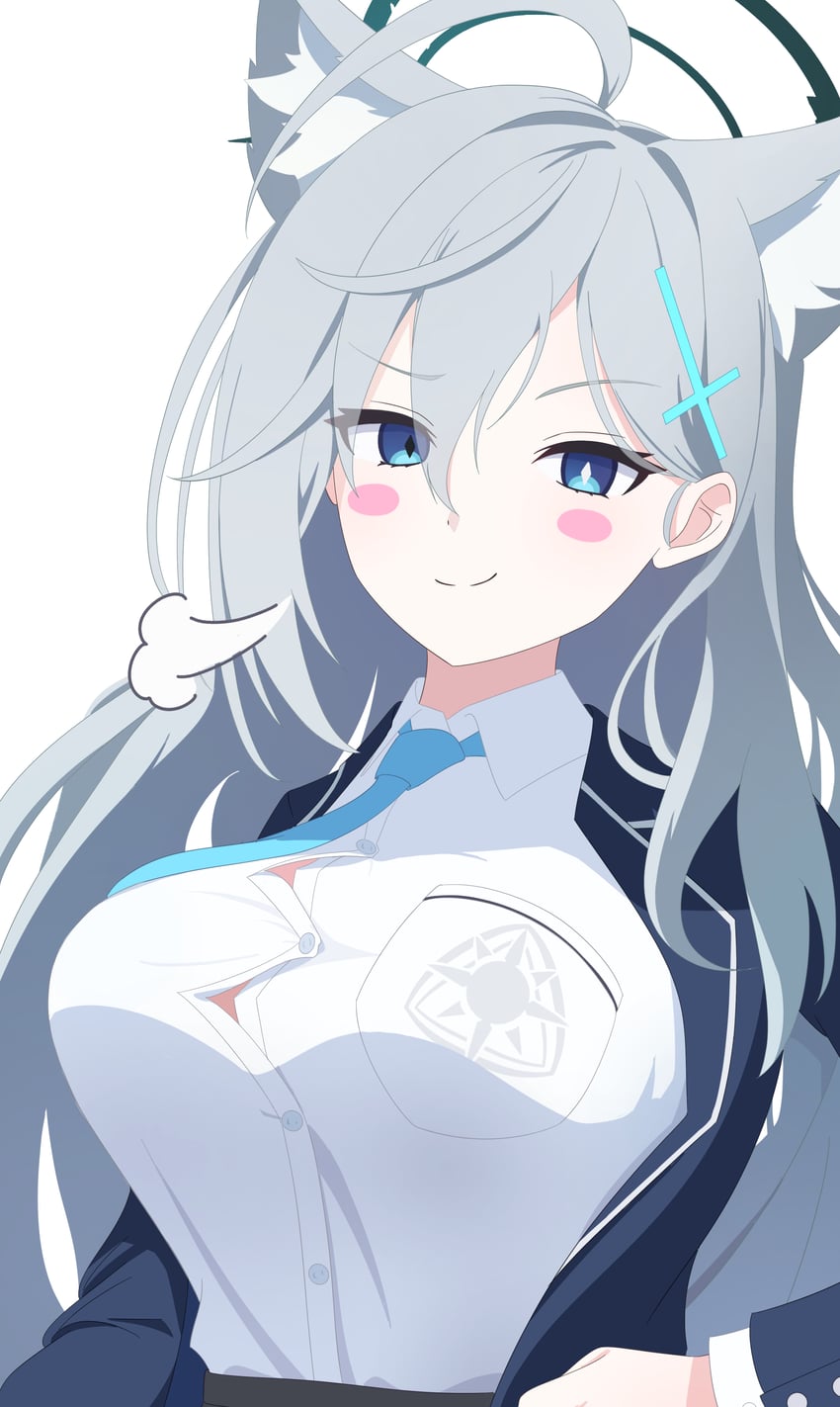 shiroko and shiroko terror (blue archive) drawn by fortysansan