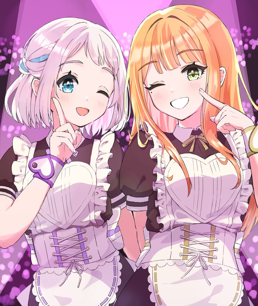 katsuragi lilja and shiun sumika (idolmaster and 1 more) drawn by tokonatsu_(epfm5277)