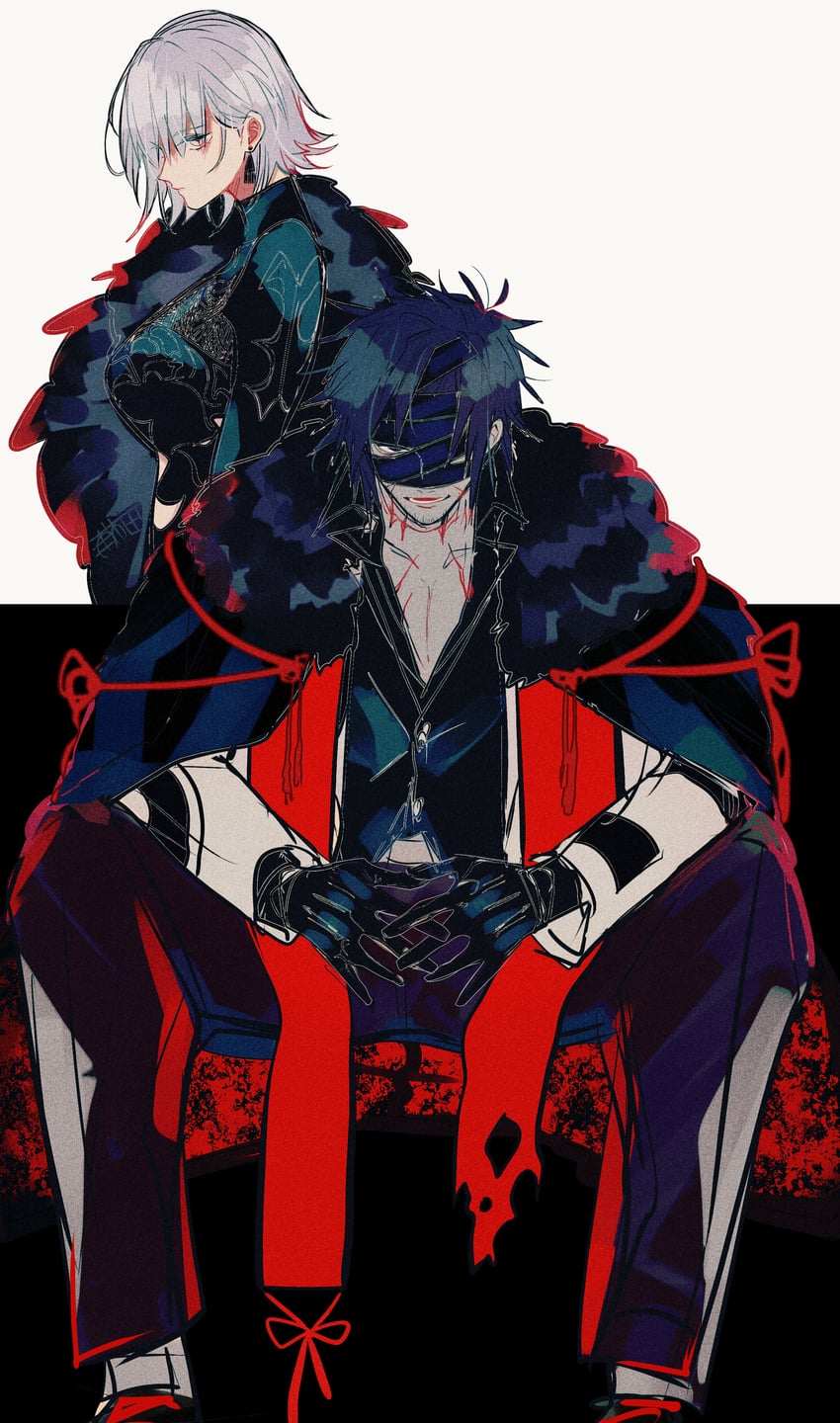 jeanne d'arc alter and chiemon (fate and 1 more) drawn by u_5ham0