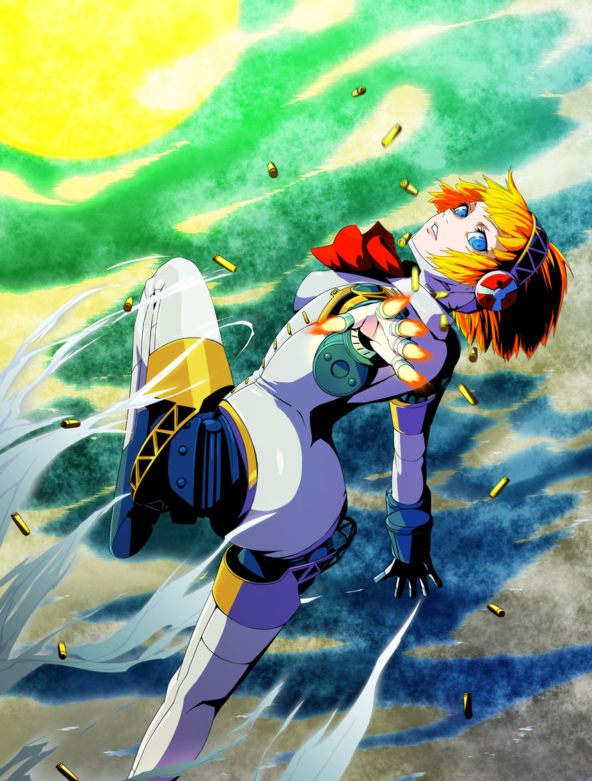 aigis (persona and 1 more) drawn by uganda_(ugandam_00)