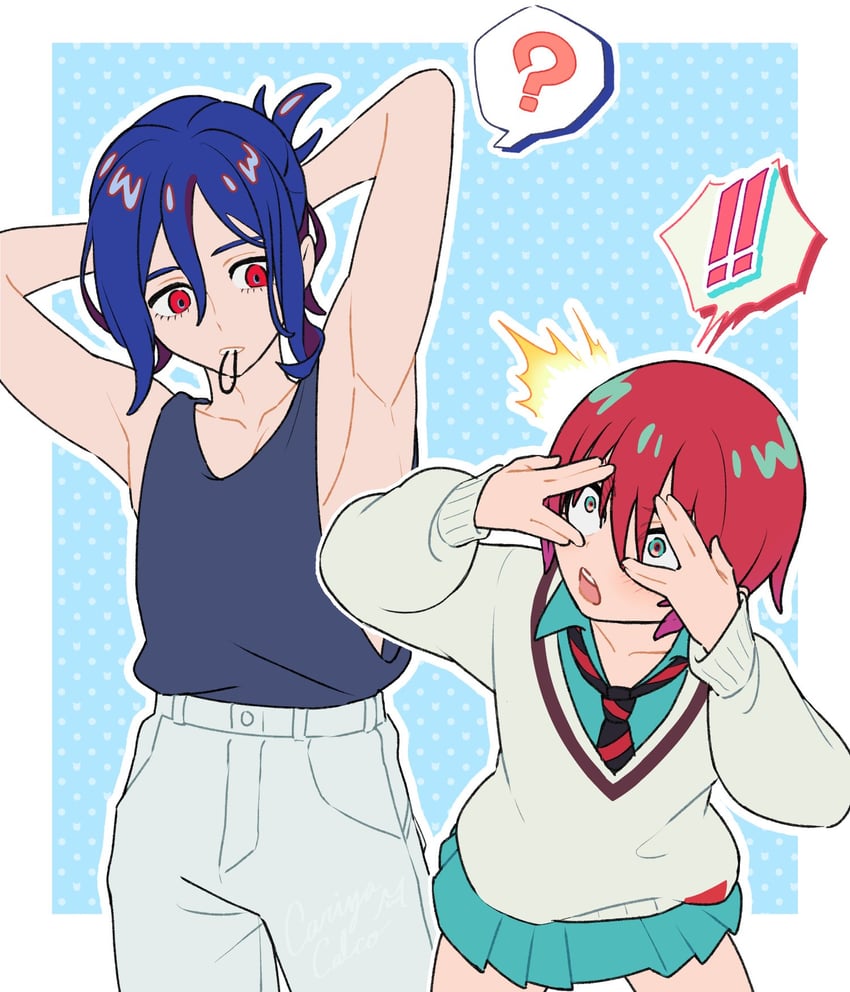 amate yuzuriha and shuji ito (gundam and 1 more) drawn by cariyacalco