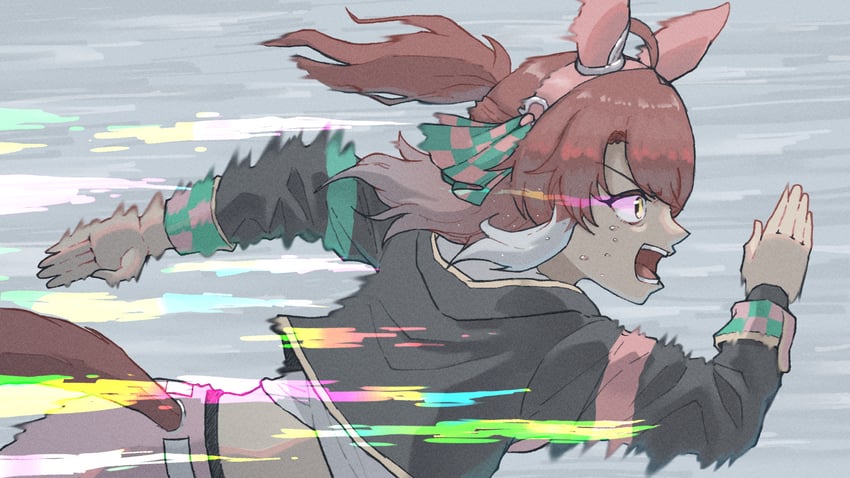 dantsu flame (umamusume and 1 more) drawn by nenbutsu_0416