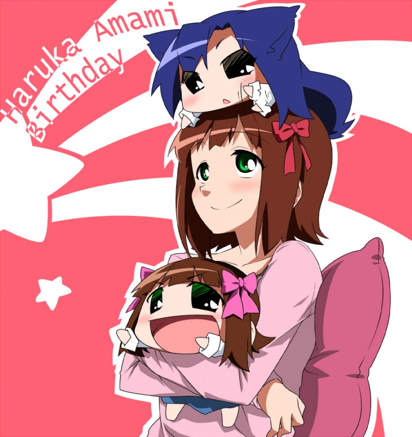 amami haruka, chihyaa, and haruka-san (idolmaster and 1 more) drawn by takeya_yuuki