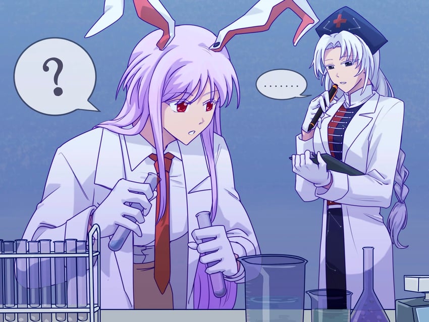 reisen udongein inaba and yagokoro eirin (touhou) drawn by lei_niao3375