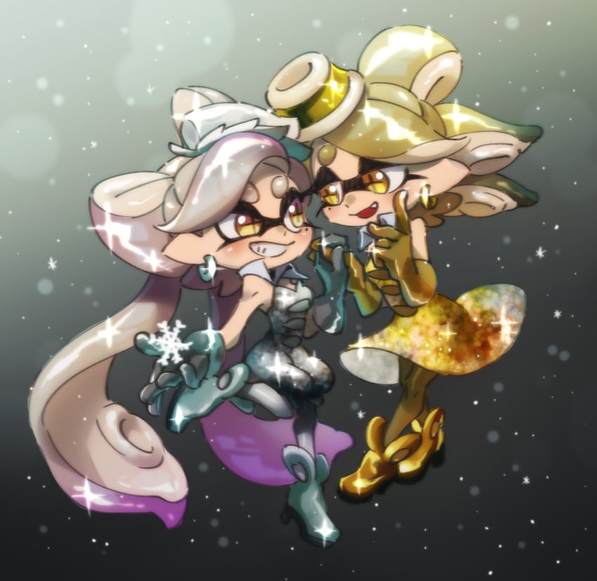 callie and marie (splatoon and 2 more) drawn by ukata