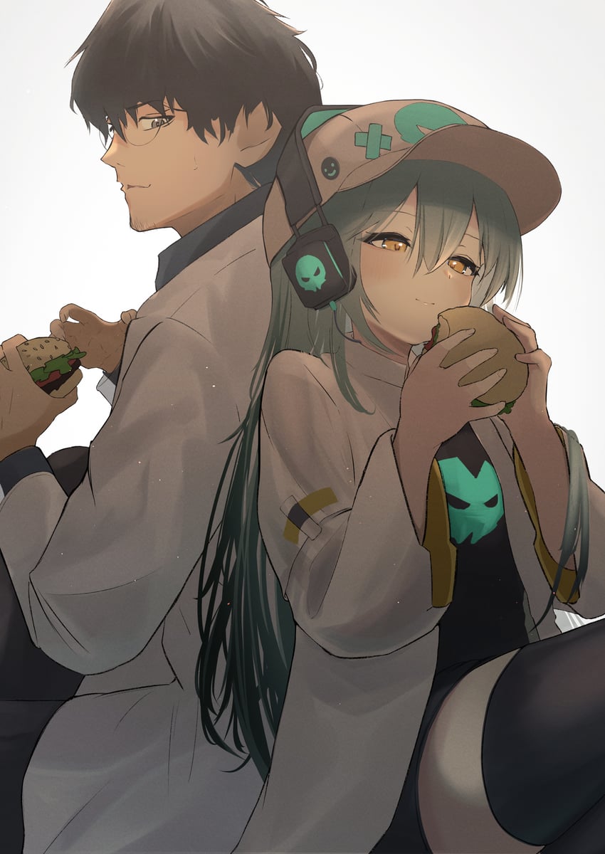 professor, antonina, and male professor (girls' frontline and 1 more) drawn by ryunosuke_nikaido