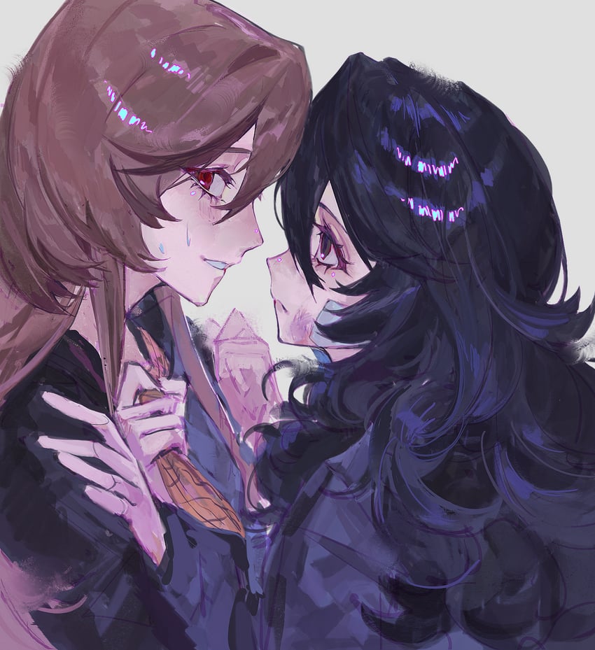 amamiya ren and akechi gorou (persona and 1 more) drawn by alariess