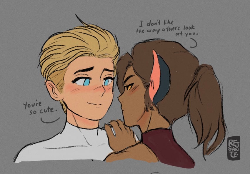 catra and adora (she-ra and the princesses of power) drawn by rejsante