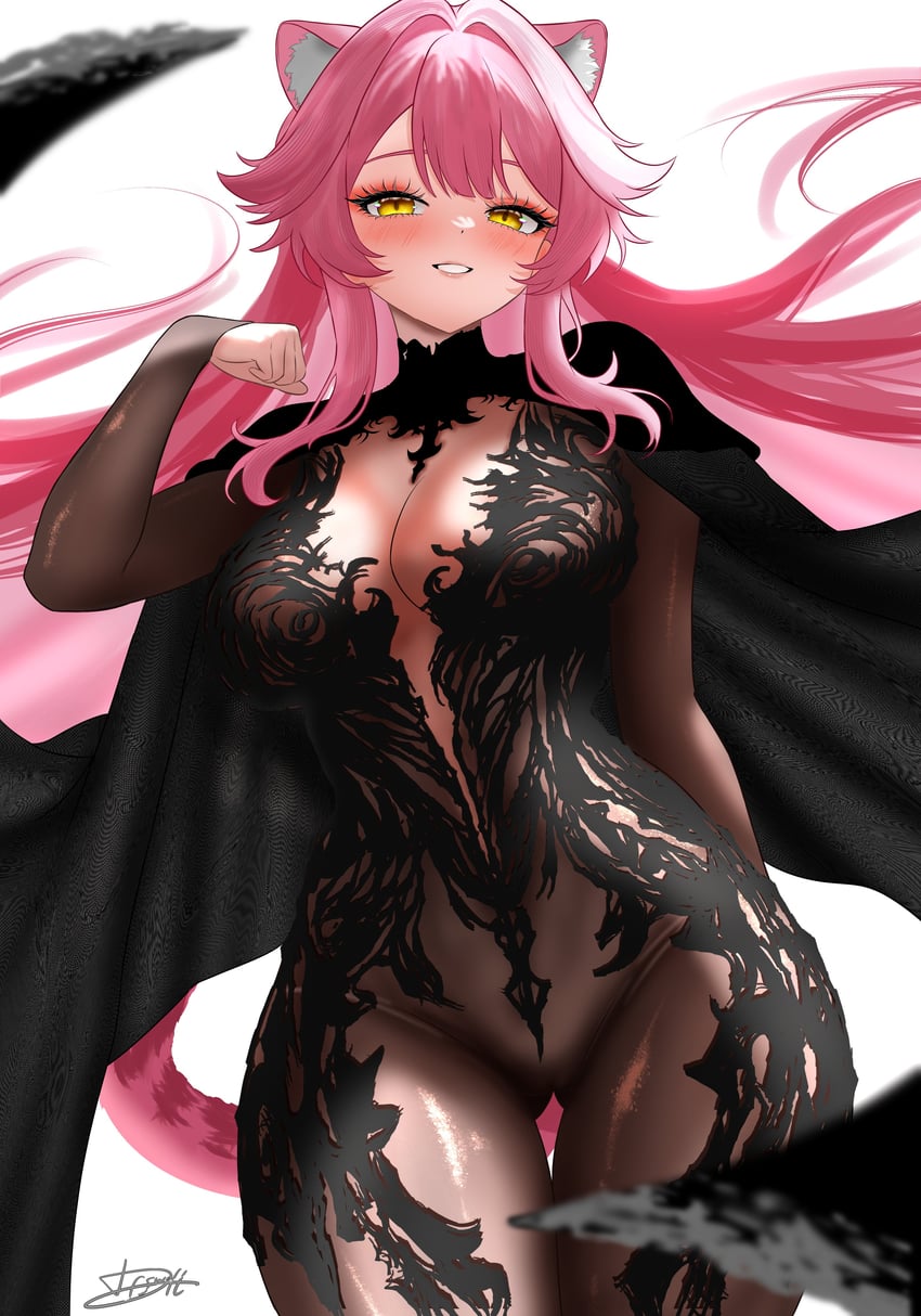 raora panthera (hololive and 1 more) drawn by dfswift