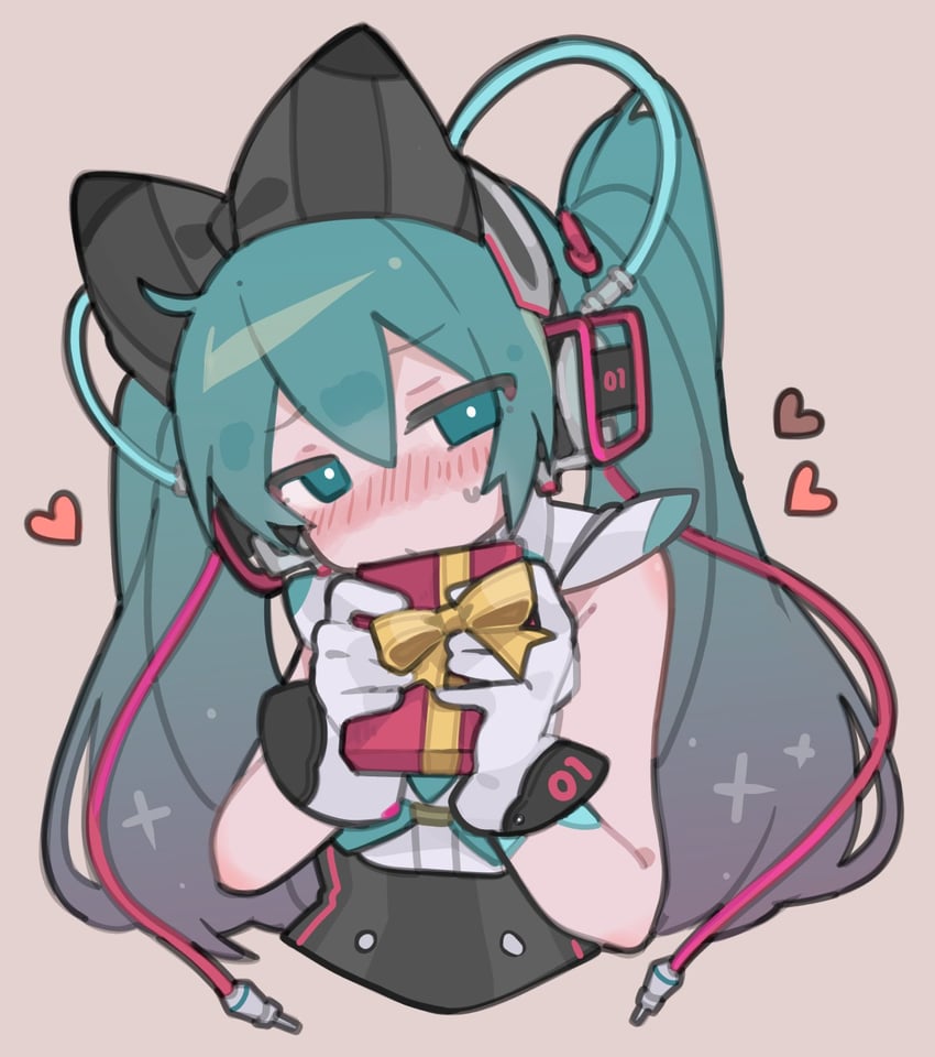 hatsune miku and magical mirai miku (vocaloid and 1 more) drawn by koutya_cat
