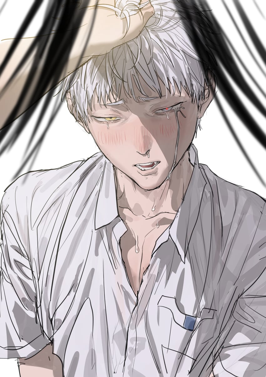 indou hikaru and tsujinaka yoshiki (hikaru ga shinda natsu) drawn by chamuring