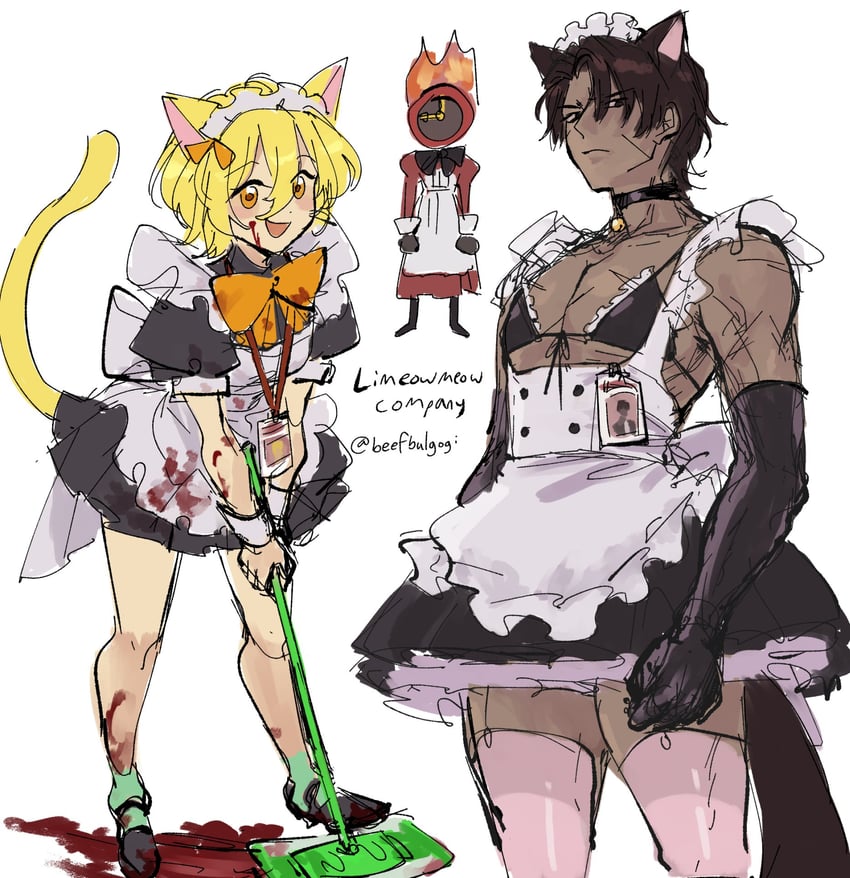 don quixote, heathcliff, and dante (project moon and 1 more) drawn by tofucakes
