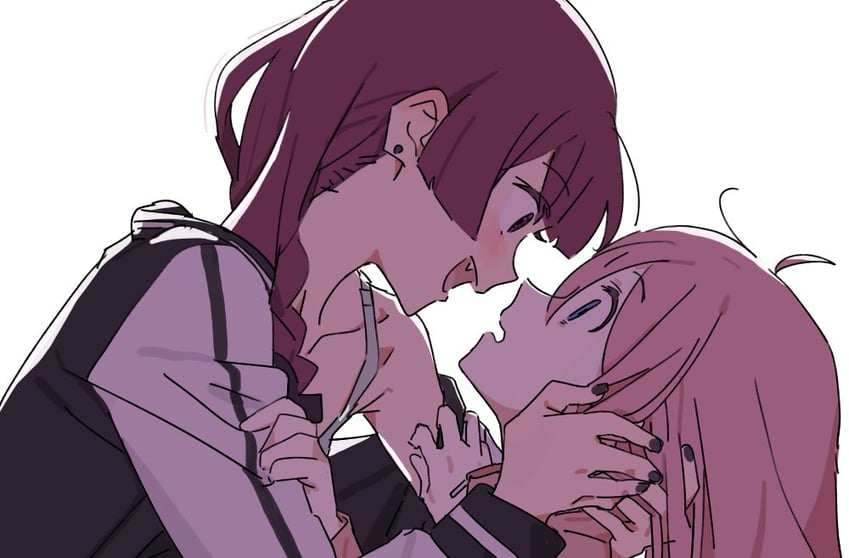 gotoh hitori and hiroi kikuri (bocchi the rock!) drawn by snsikwii