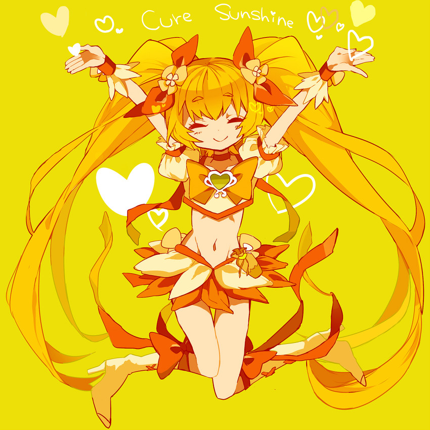 myoudouin itsuki and cure sunshine (precure and 1 more) drawn by yuucho_(cololal)
