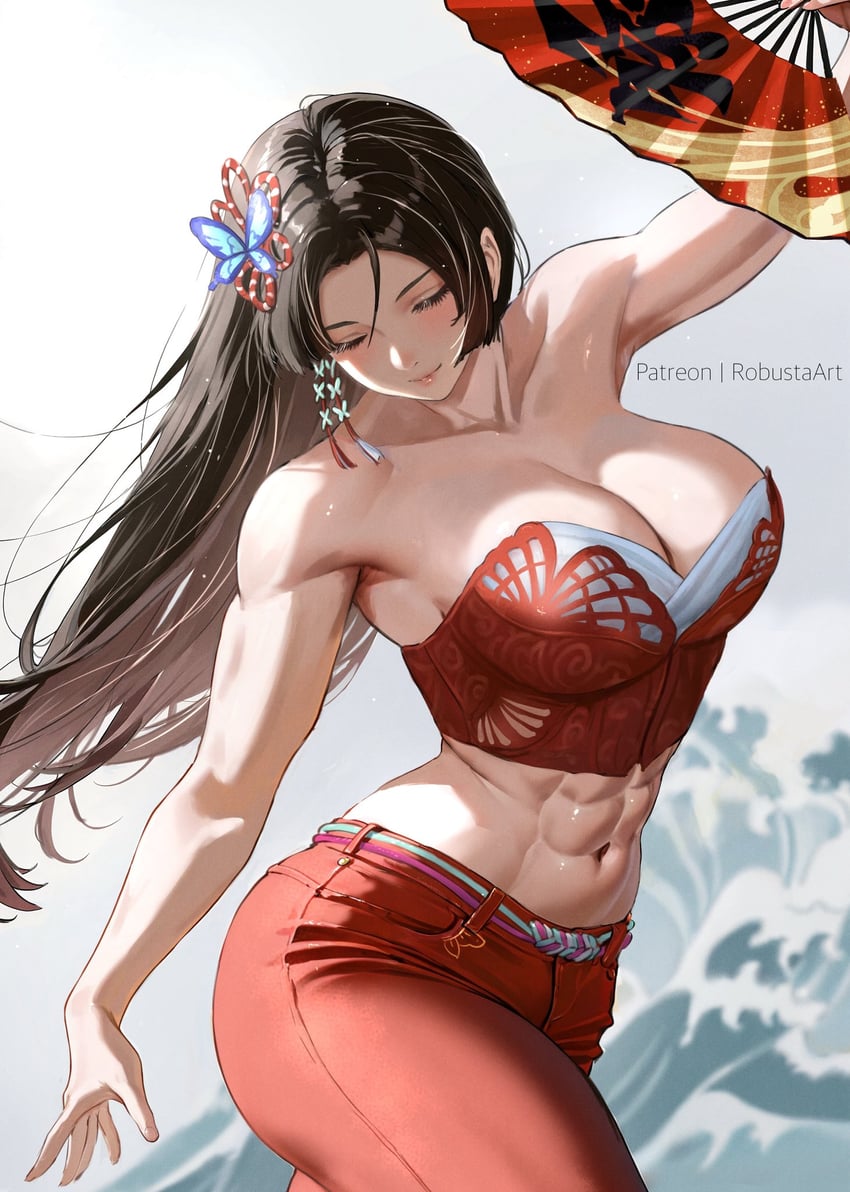 shiranui mai (street fighter and 2 more) drawn by robusta_mania