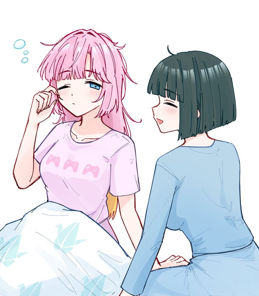 momose ginko and anyoji hime (love live! and 1 more) drawn by zangemiya