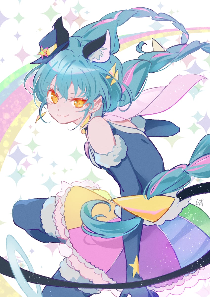 yuni and cure cosmo (precure and 1 more) drawn by shipu_(gassyumaron)