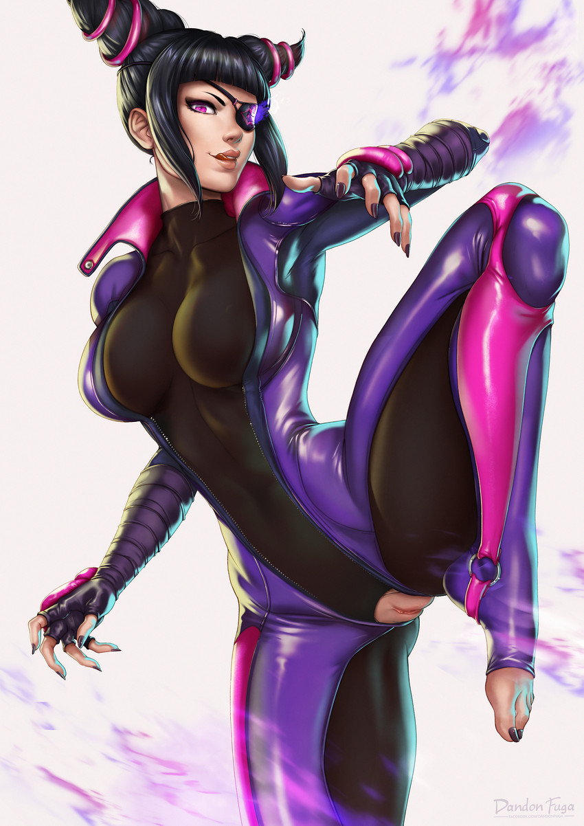 han juri (street fighter and 1 more) drawn by dandon_fuga