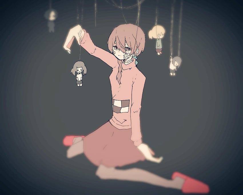 madotsuki, poniko, monoko, monoe, and sekomumasada sensei (yume nikki) drawn by mattyamu05