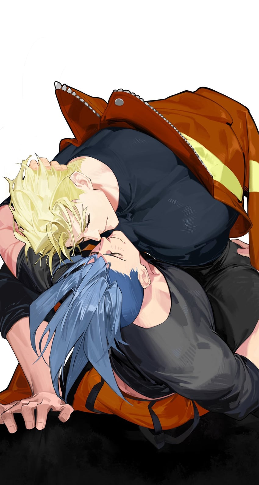 galo thymos and kray foresight (promare) drawn by white-corner