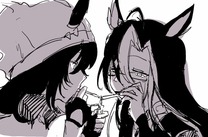 nakayama festa and dream journey (umamusume) drawn by roroko_momo