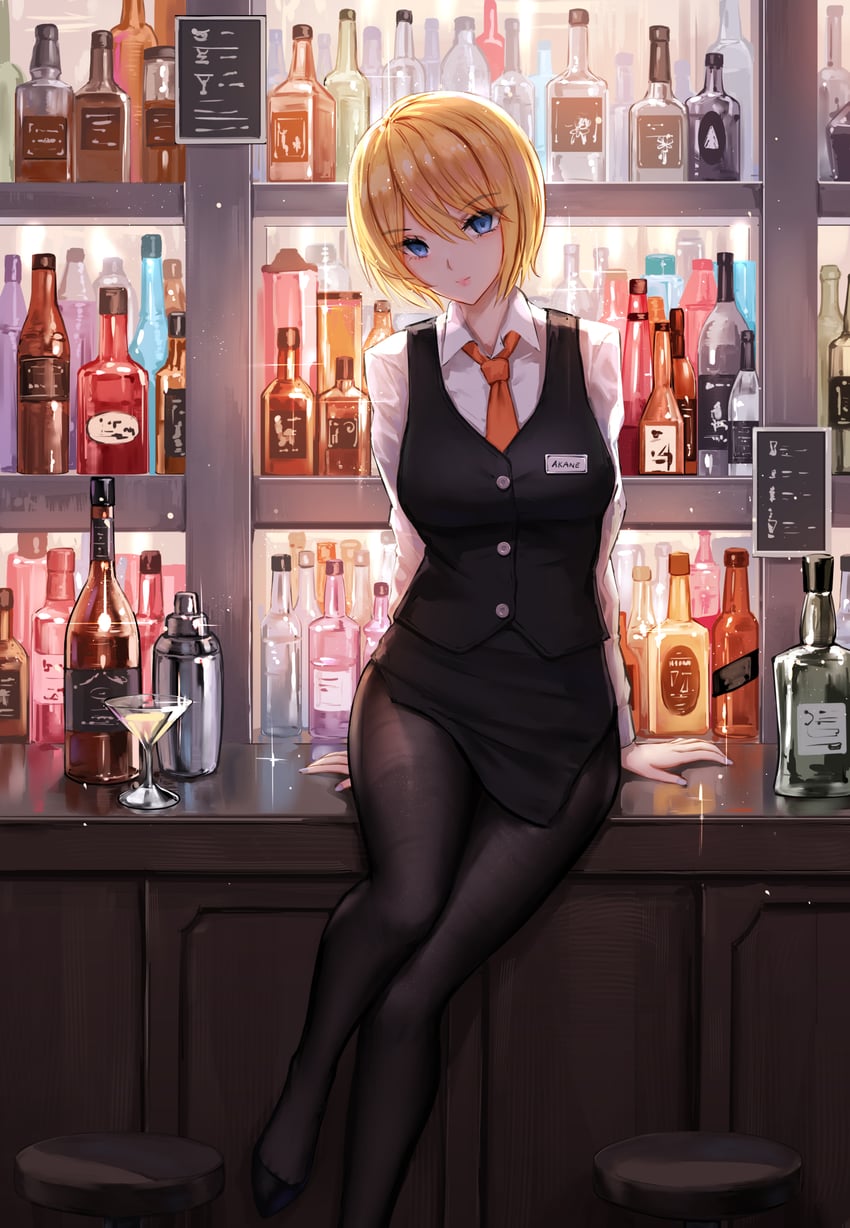 hououji akane (megami no cafe terrace) drawn by yuzuriha_(atelier_liang)