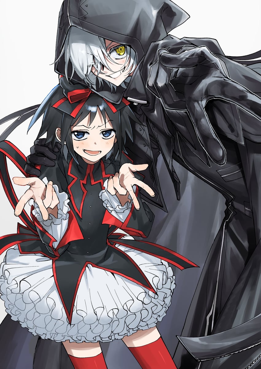 kurotori chiyoko and gyubid (kuromajo-san ga tooru!!) drawn by 62kaeru