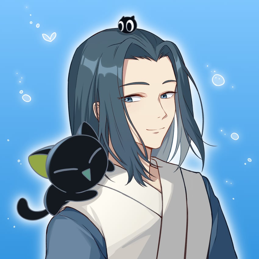 luo xiaohei, wuxian, and heixiu (luo xiaohei zhanji) drawn by que_meng_meng