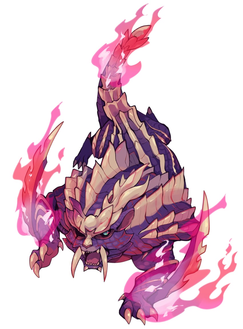 magnamalo and scorned magnamalo (monster hunter and 1 more) drawn by ikuchi_osutega