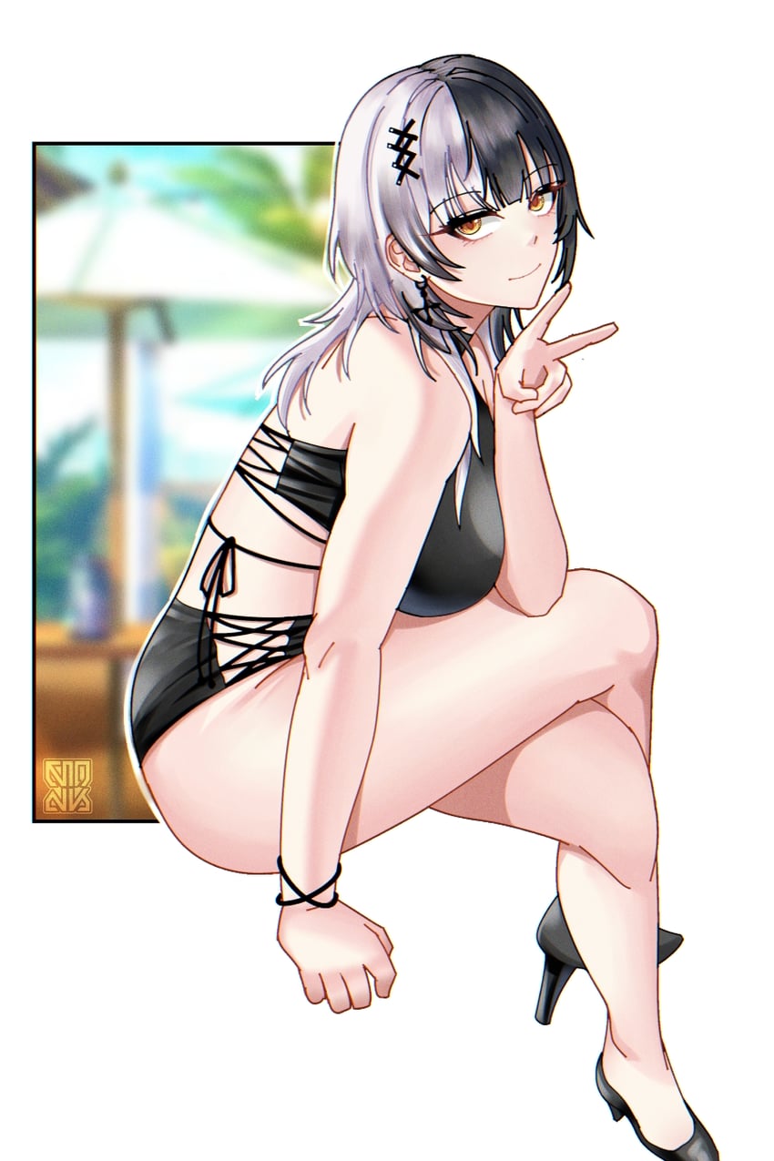shiori novella (hololive and 1 more) drawn by muhammaddeny