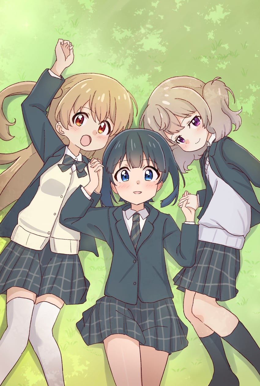 yoshinaga koi, minagi koharu, and minagi hiyori (slow loop) drawn by ao_(flowerclasse)
