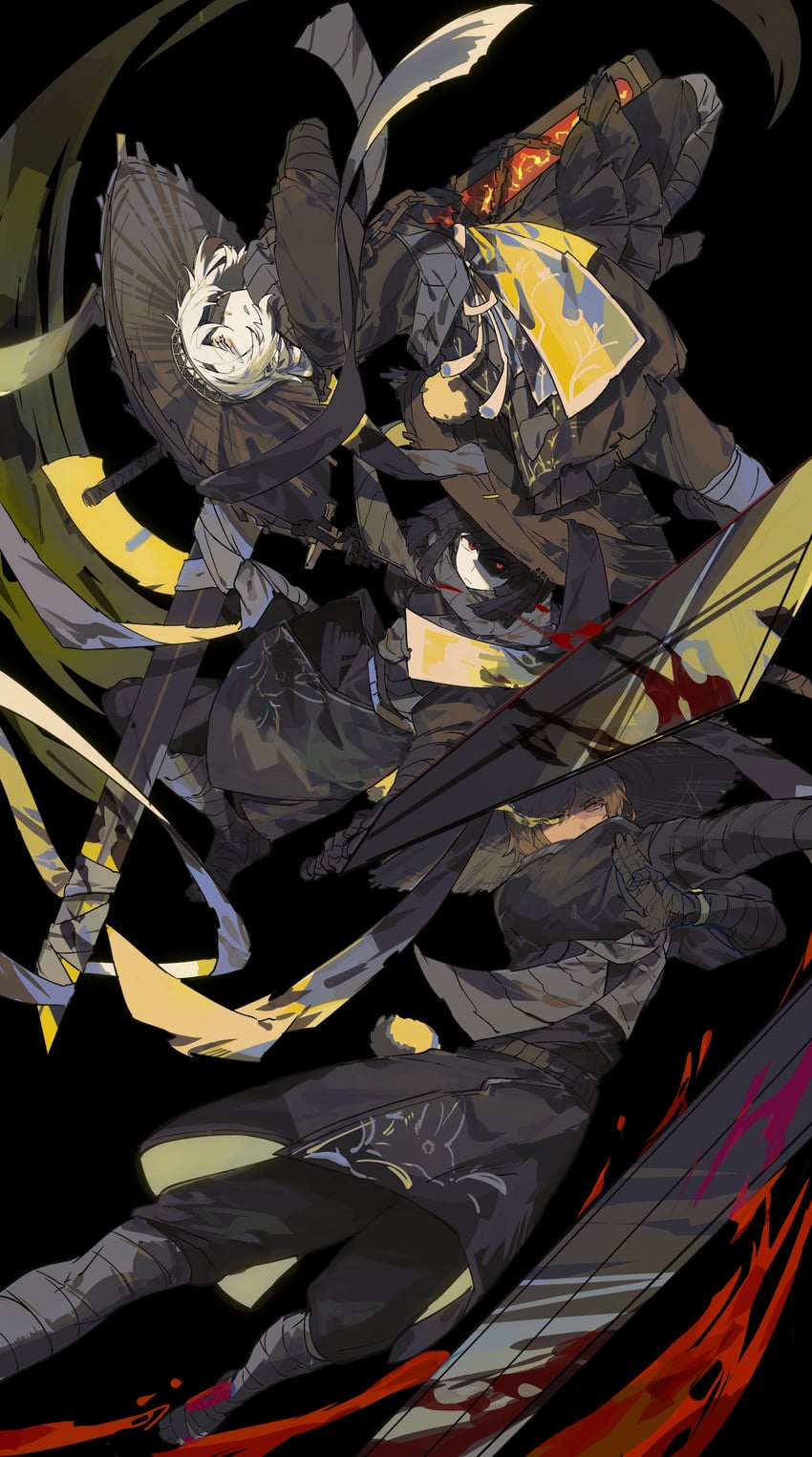 faust, ryoshu, and outis (project moon and 1 more) drawn by itokenaikei