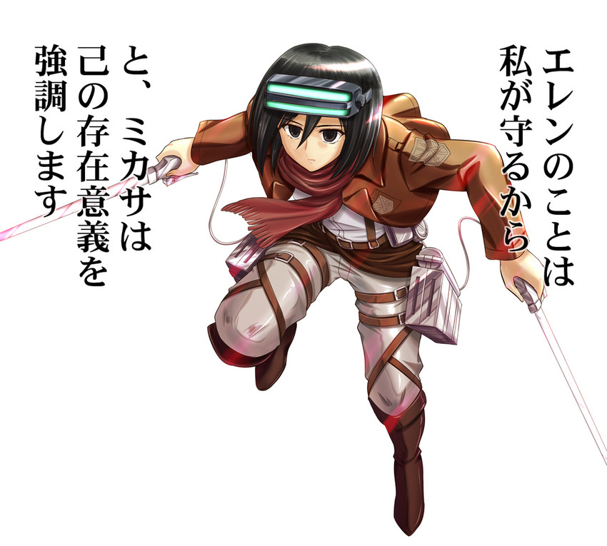 mikasa ackerman and misaka imouto (toaru majutsu no index and 2 more) drawn by kishi_nisen