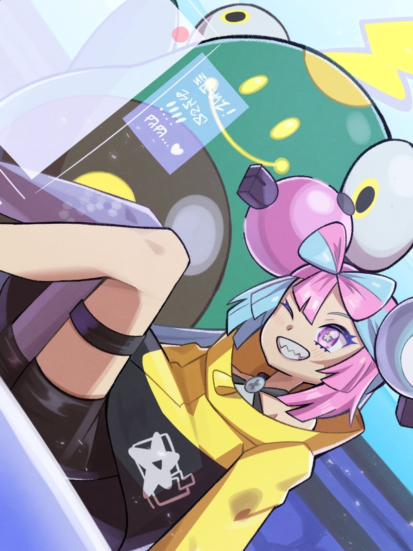 iono and bellibolt (pokemon and 1 more) drawn by inana_umi