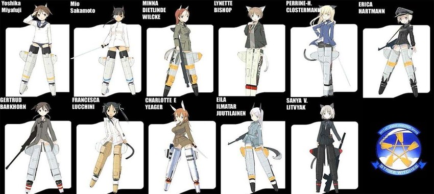 sanya v. litvyak, eila ilmatar juutilainen, miyafuji yoshika, erica hartmann, gertrud barkhorn, and 6 more (world witches series and 1 more)