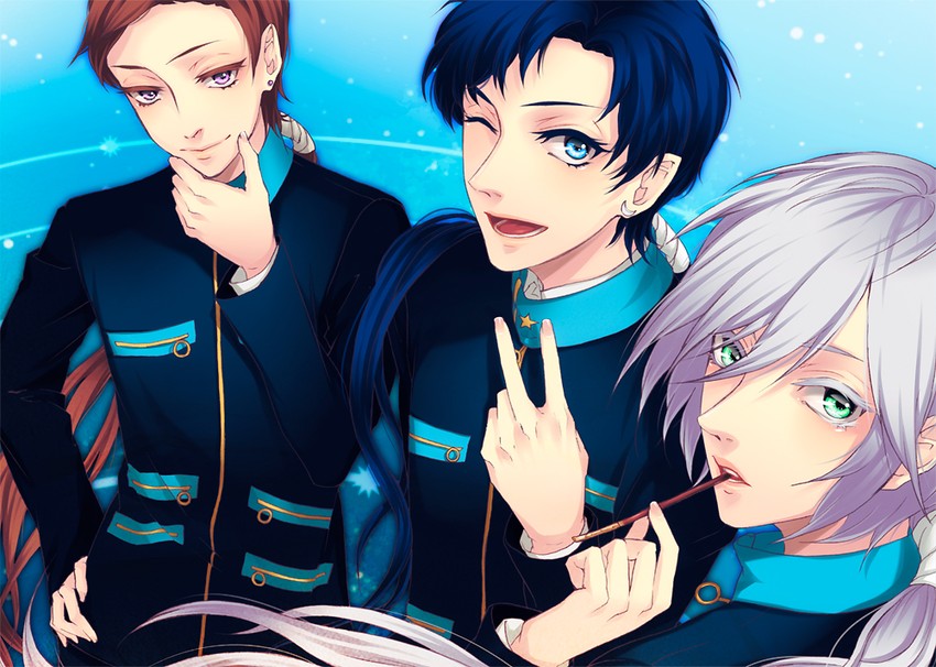 seiya kou, yaten kou, and taiki kou (bishoujo senshi sailor moon and 1 more) drawn by mishina_nao