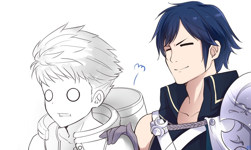 rex and chrom (fire emblem and 4 more) drawn by zero-theme